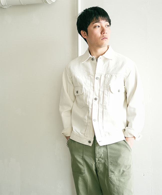 SUGAR CANE シュガーケーン 13オンス ホワイトデニムジャケット