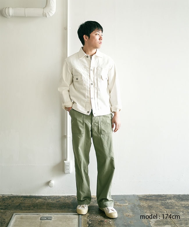 SC15720]SUGAR CANE(シュガーケーン) 13oz. WHITE DENIM JACKET