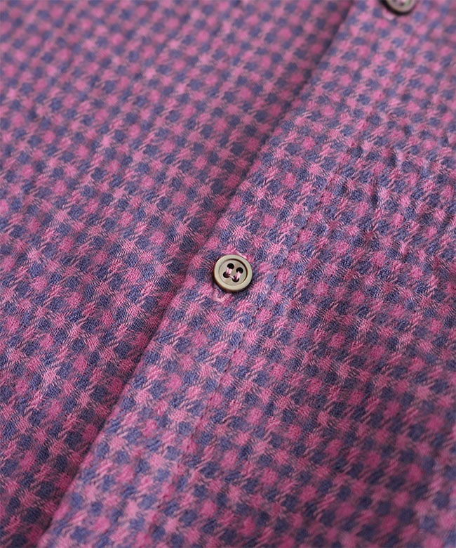 1100308]ICHI Antiquites(イチアンティークス) ウールガーゼギンガム