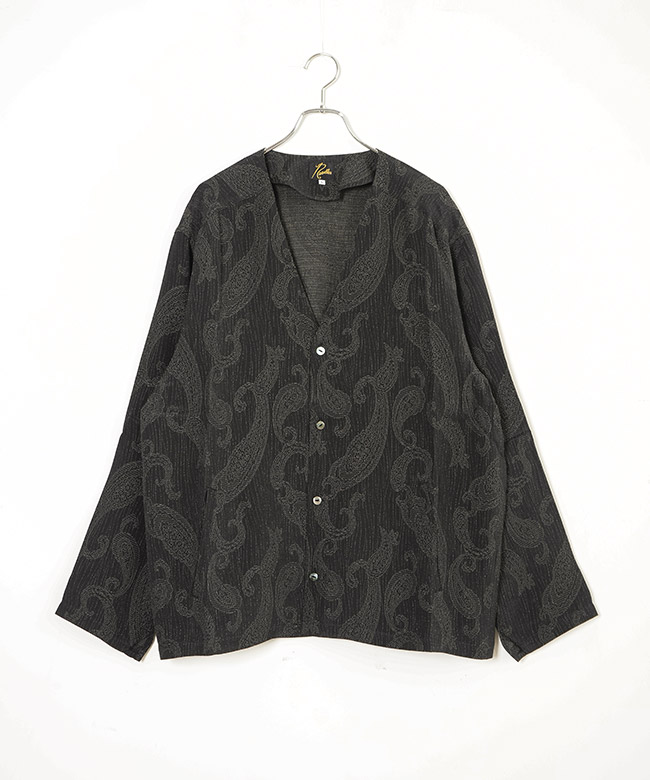 LEONARD ペイズリー柄 Vネック チュニック　42 セール LEONARD ペイズリー柄 長袖ワンピース ブラック L｜Yahoo