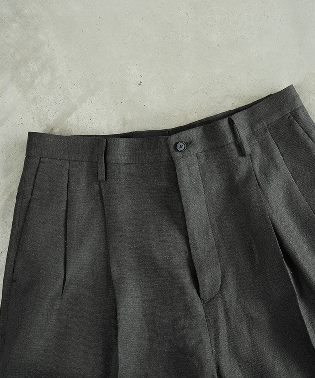 kaptain sunshine スラックス パンツ 30 黒 ストライプ KAPTAIN SUNSHINE(キャプテンサンシャイン) Shoecut Slacks シュー