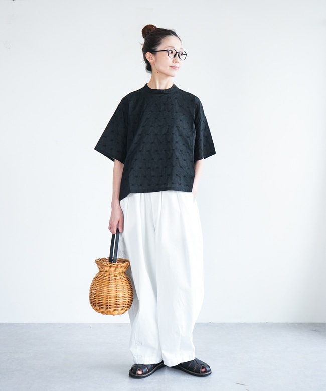 SALE 20%OFF】Midi Umi(ミディウミ) 別注 dots wide shirt PO ドット