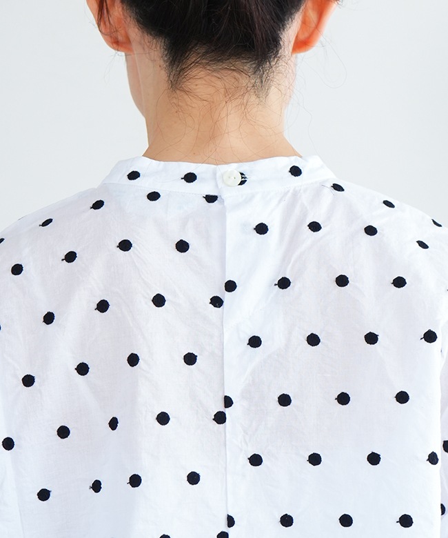 Midi Umi(ミディウミ) 別注 dots wide shirt PO ドットワイドシャツ