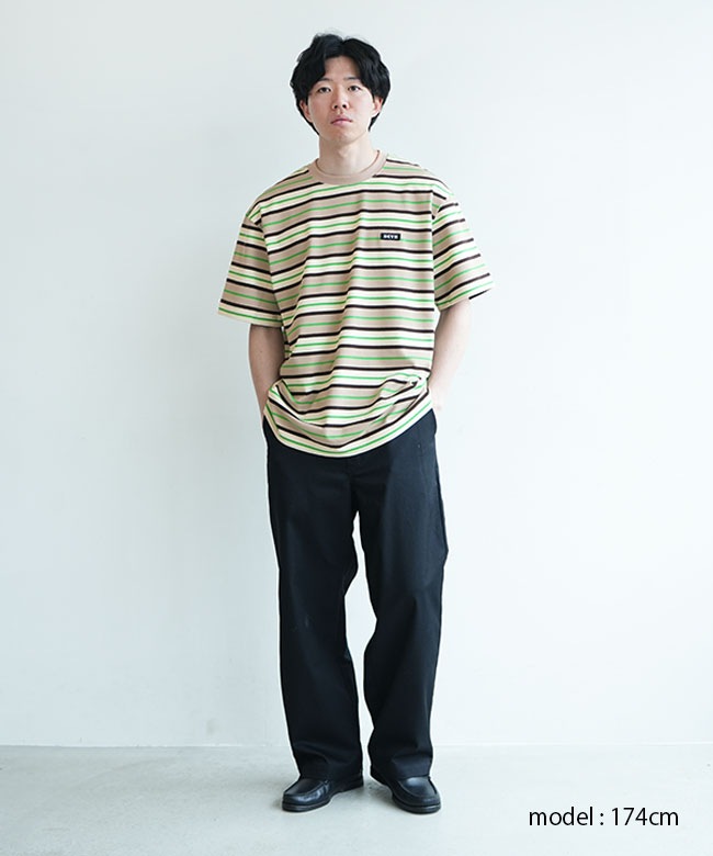 Scye/SCYE BASICS(サイ/サイベーシックス) Striped Cotton Piquet T