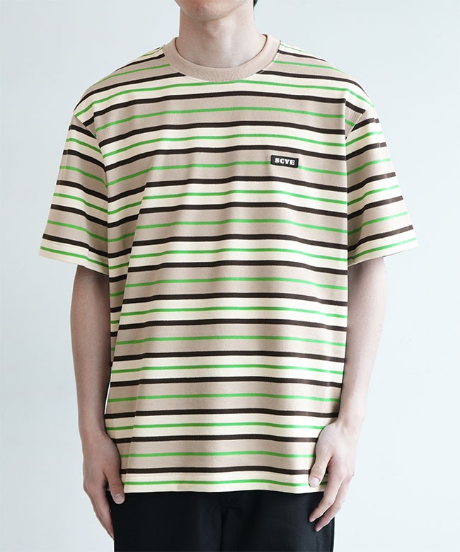 Scye/SCYE BASICS(サイ/サイベーシックス) Striped Cotton Piquet T