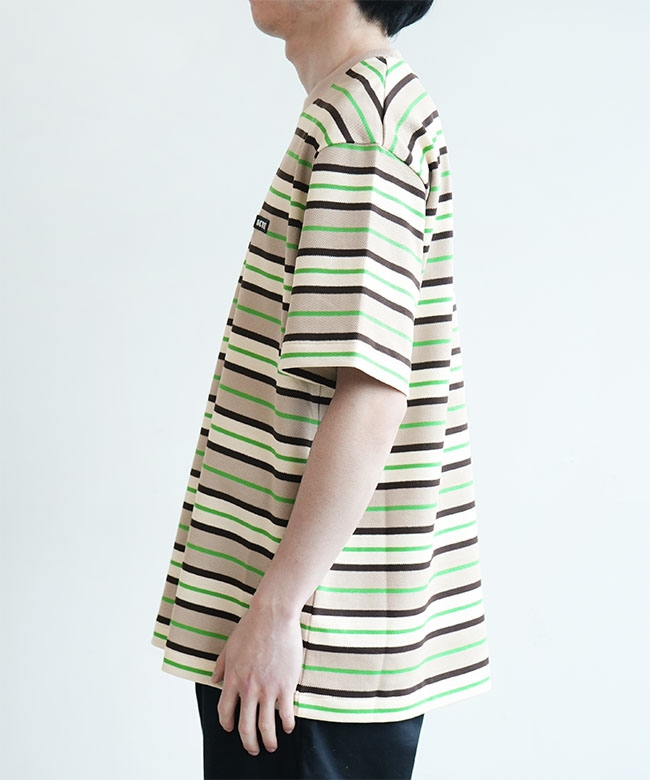 Scye/SCYE BASICS(サイ/サイベーシックス) Striped Cotton Piquet T