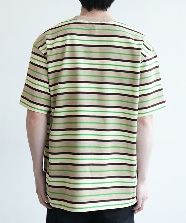 Scye/SCYE BASICS(サイ/サイベーシックス) Striped Cotton Piquet T