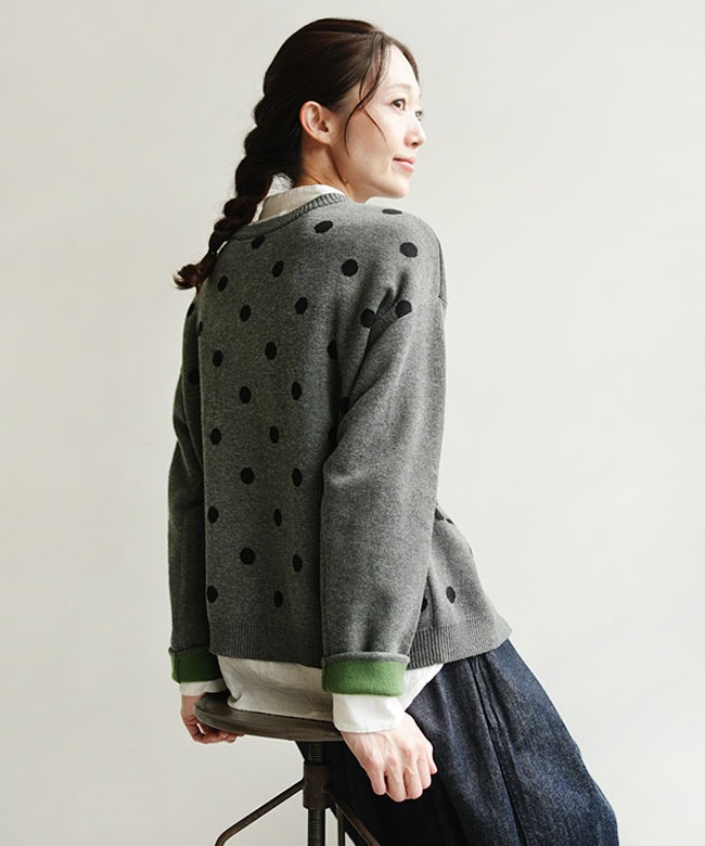mao made(マオメイド) やわらかコットン2WAY MIZUTAMA プルオーバー