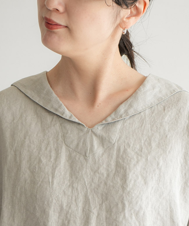 ORCIVAL /オーシバル　SAILORシャツ ORCIVAL(オーチバル/オーシバル) Linen Sailor Shirt リネンセーラー