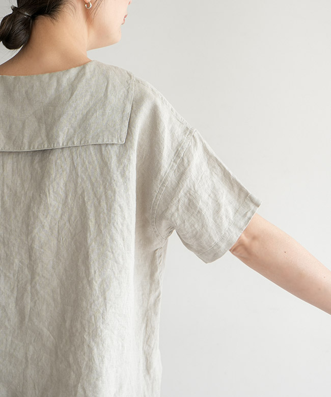 ORCIVAL(オーチバル/オーシバル) Linen Sailor Shirt リネンセーラー