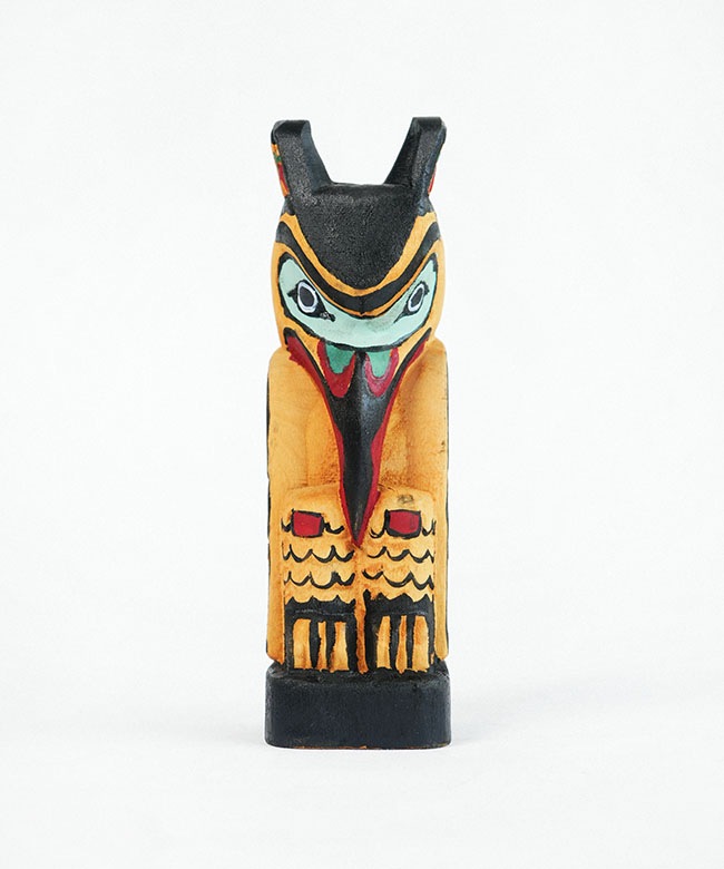 2081]amabro(アマブロ) WOODEN CARVING TOTEM POLE タイプD ウッデン