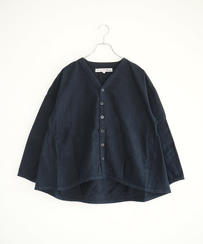 ◎◎[36-283T]Brocante(ブロカント) フランネル カルディガンシャツ