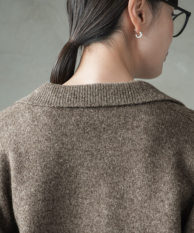 VCK-300]Veritecoeur(ヴェリテクール) スキッパーカラーニット