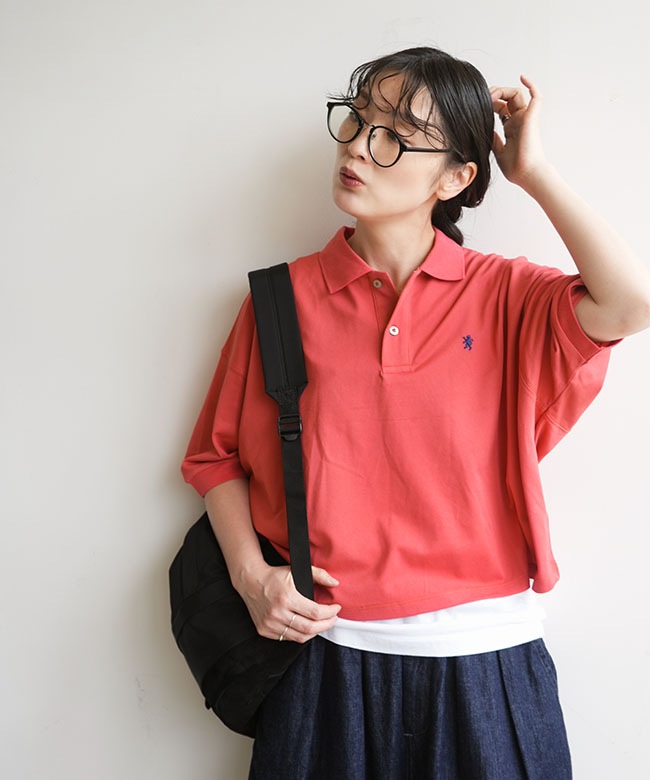 Gymphlex(ジムフレックス) POLO COLLAR DOLMAN SLEEVE P.O. ポロカラー