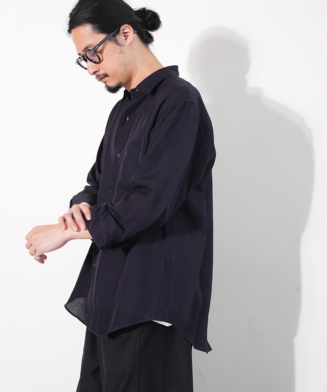 ULTERIOR アルテリア　バンドシャツsize4 ULTERIOR(アルテリア)TA/R/L Twill Shirt(TA/R/L ツイルシャツ)[USH69
