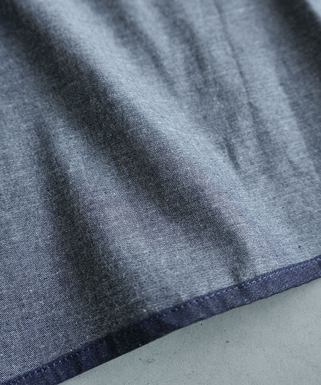 SALE 30%OFF】mizuiro ind(ミズイロインド) デニムワイドシャツ