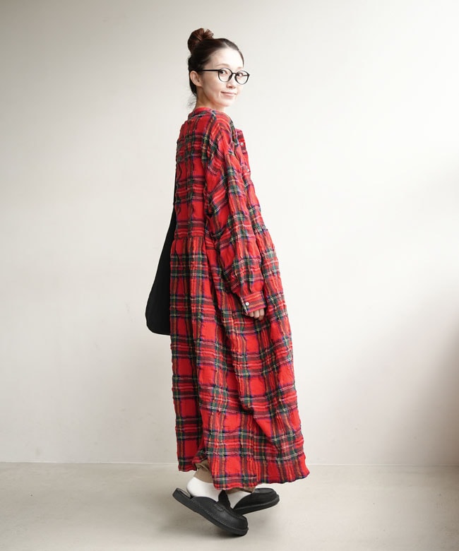 ICHI Antiquites(イチアンティークス) TARTAN CHECK DRESS タータン