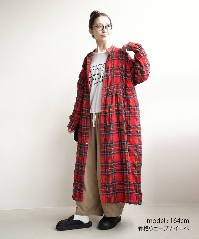 ICHI Antiquites(イチアンティークス) TARTAN CHECK DRESS タータン