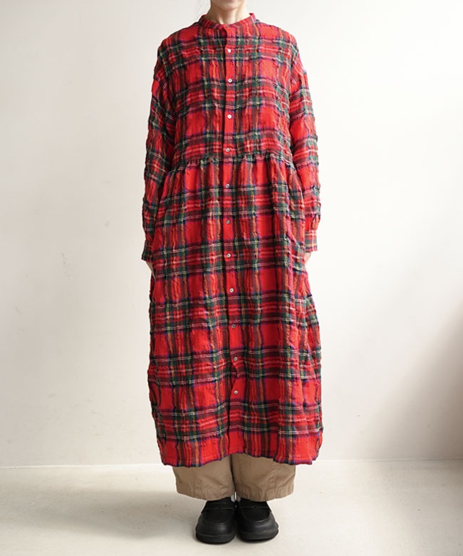 ICHI Antiquites(イチアンティークス) TARTAN CHECK DRESS タータン