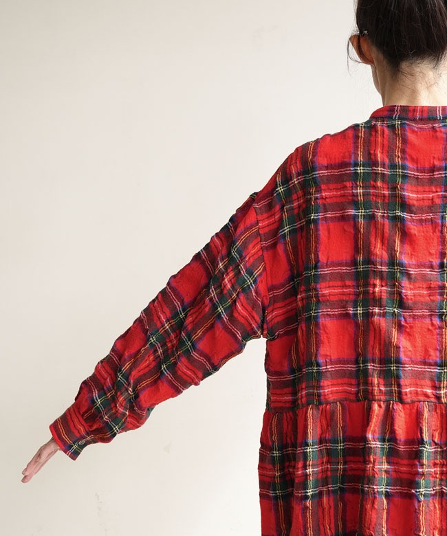 ICHI Antiquites(イチアンティークス) TARTAN CHECK DRESS タータン