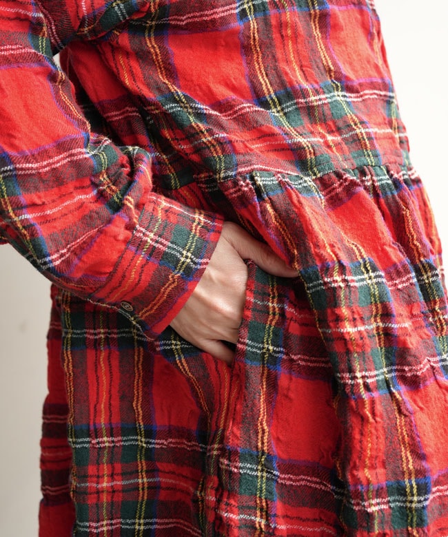 ICHI Antiquites(イチアンティークス) TARTAN CHECK DRESS タータン