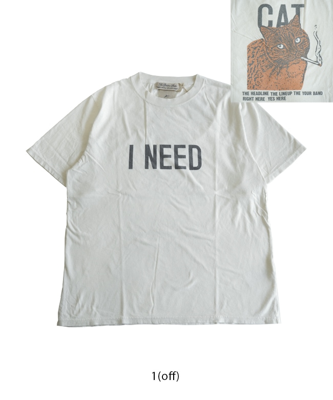 REMI RELIEF♡天竺レギュラーT I NEED CAT REMI RELIEF(レミレリーフ) HARD SP加工 20/天竺レギュラーT I NEED
