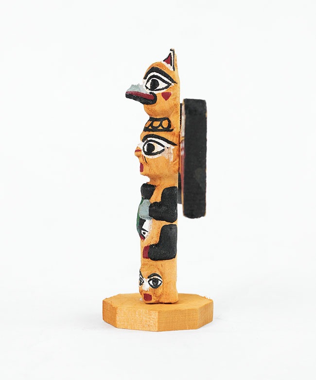 2078]amabro(アマブロ) WOODEN CARVING TOTEM POLE タイプA ウッデン