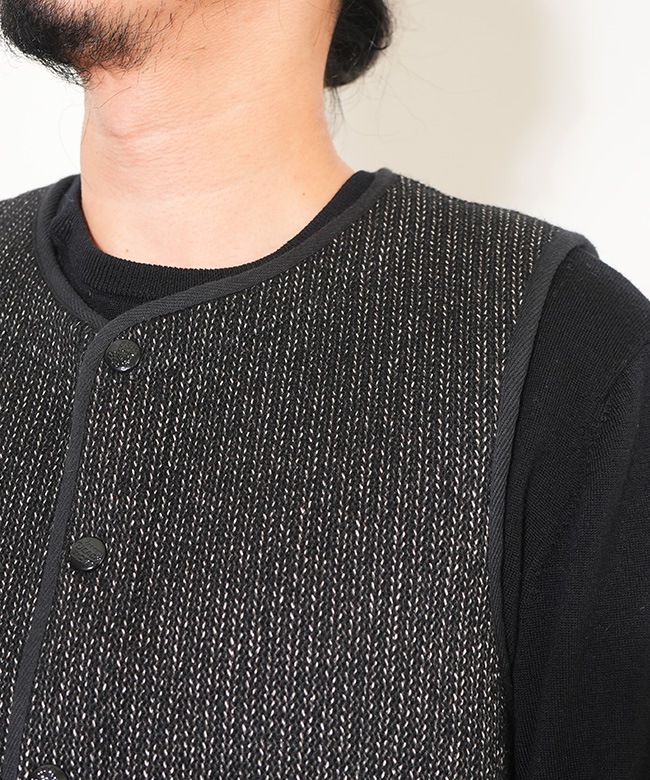 524]BROWNS BEACH(ブラウンズビーチ) LOW NECK VEST ロウネックベスト