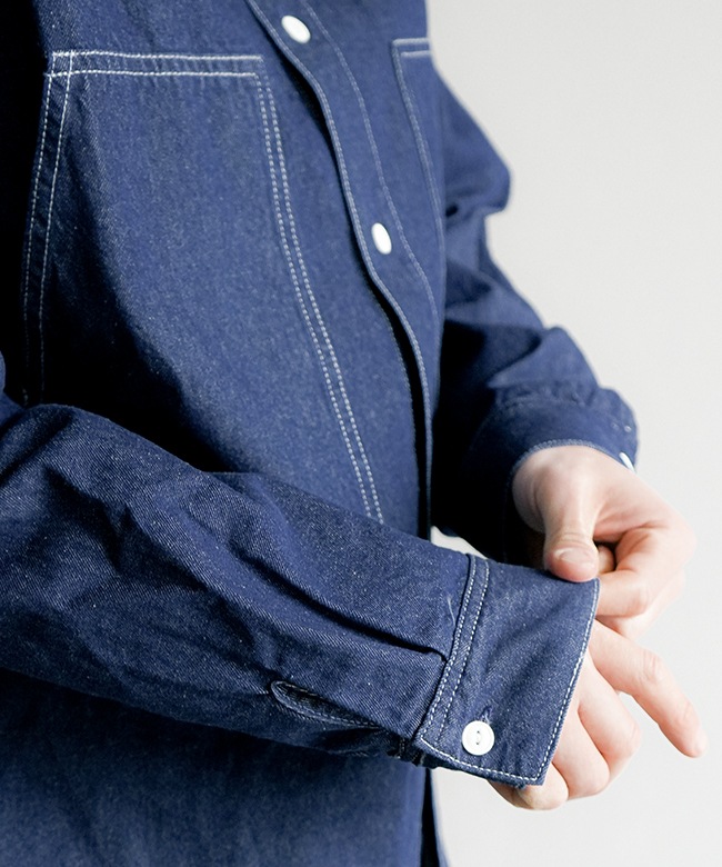 BIG MIKE(ビッグマイク) Denim Utility Long Sleeve Shirt デニム