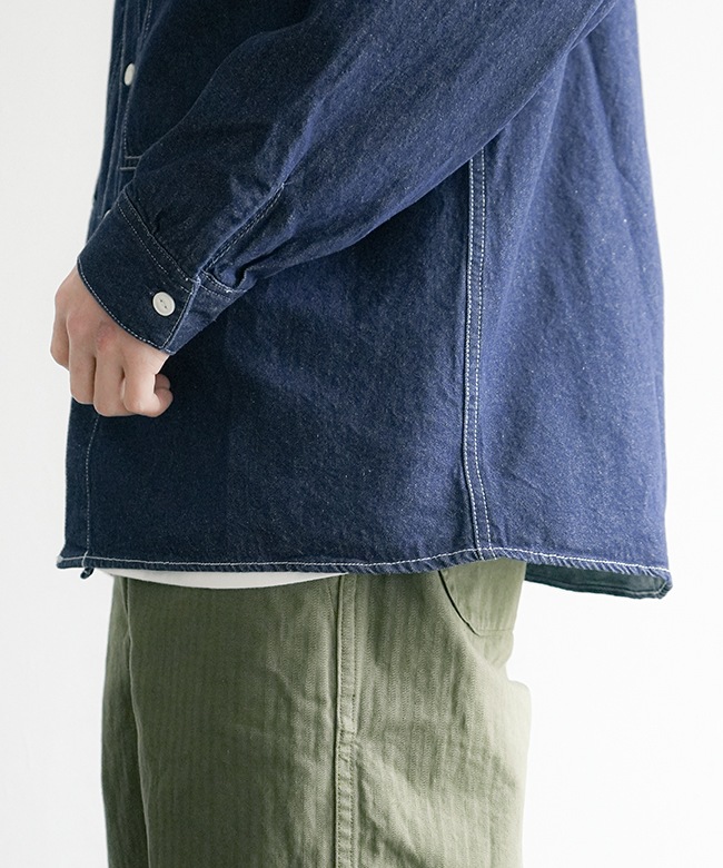 BIG MIKE(ビッグマイク) Denim Utility Long Sleeve Shirt デニム