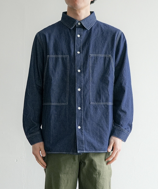 BIG MIKE(ビッグマイク) Denim Utility Long Sleeve Shirt デニム