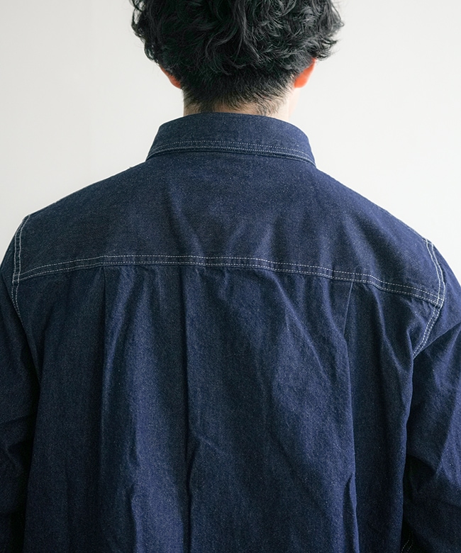 102615350]BIG MIKE(ビッグマイク) Denim Utility Long Sleeve Shirt