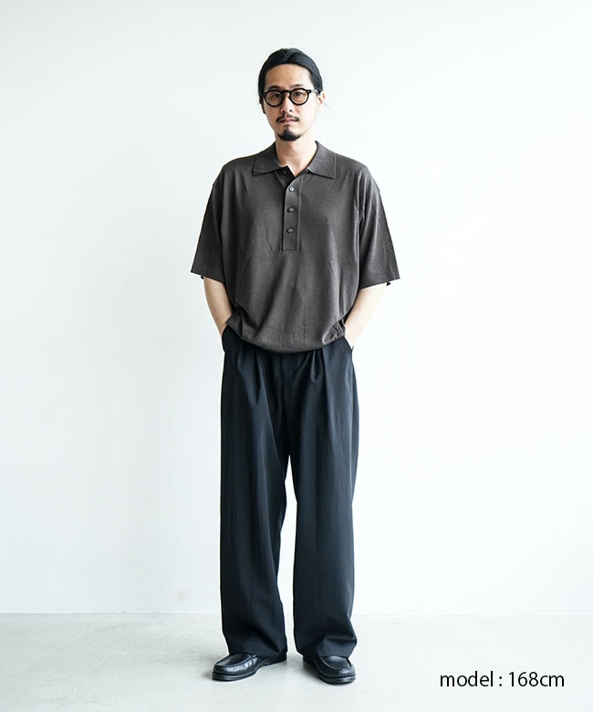 crepuscule ポロシャツ 別注 Extra Light Moss Stitch Polo | crepuscule(クレプスキュール