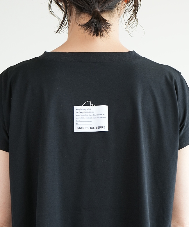 ZMT243CT228]MARECHAL TERRE(マルシャル・テル) フレアTシャツ