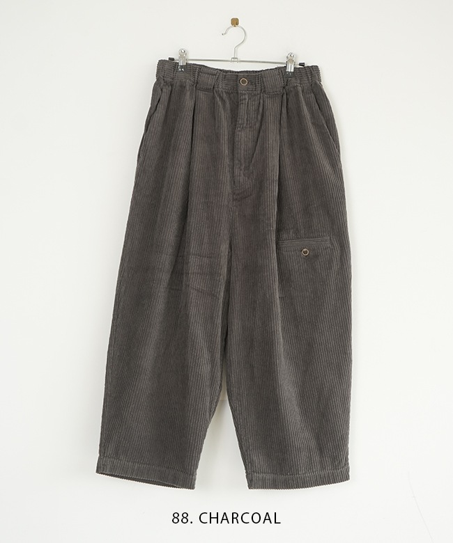 TB24335] tumugu(ツムグ) 太畝コーデュロイ9分丈パンツボトム