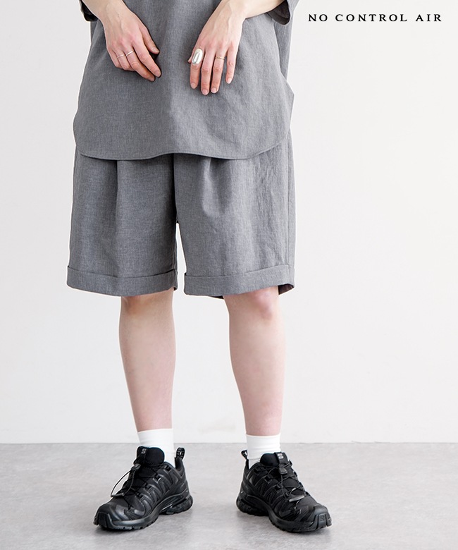 極美品NO CONTROL AIR ノーコントロールエアー ワイドショートパンツ NO CONTROL AIR ノーコントロールエアー ワイドショートパンツ