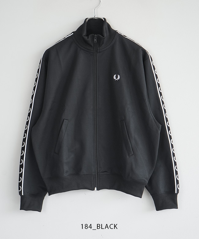 J9100]FRED PERRY(フレッドペリー) Taped Track Jacket テープド