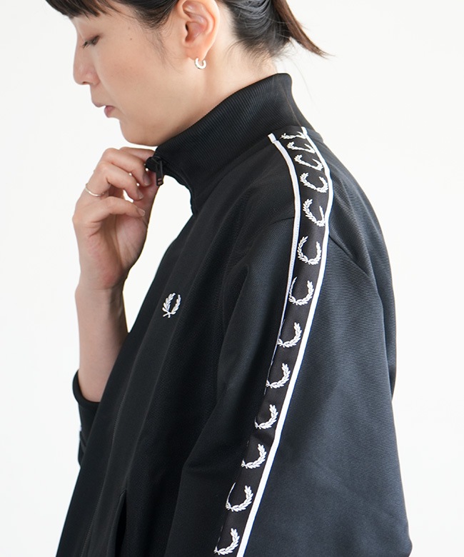 J9100]FRED PERRY(フレッドペリー) Taped Track Jacket テープド