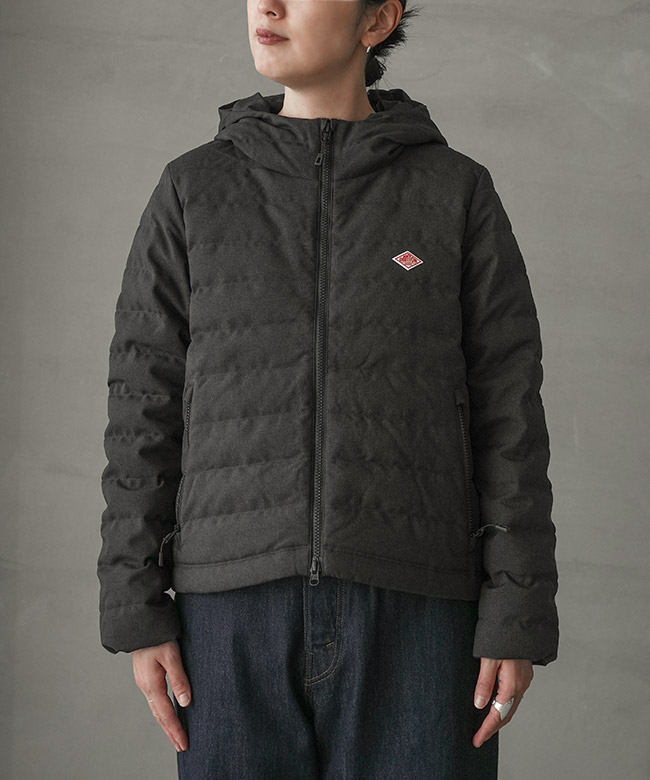 ダントン　アウター ◇[DT-A0186PWL]DANTON(ダントン) ウールライク ミドルダウンフード