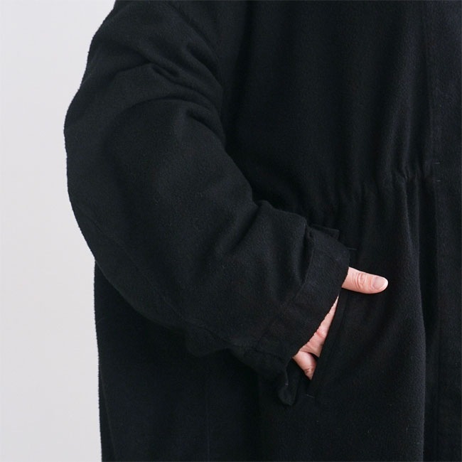 RB-FR0204CT]FIRMUM(フィルマム)経糸2/48紡毛ウール ノーカラーモッズ