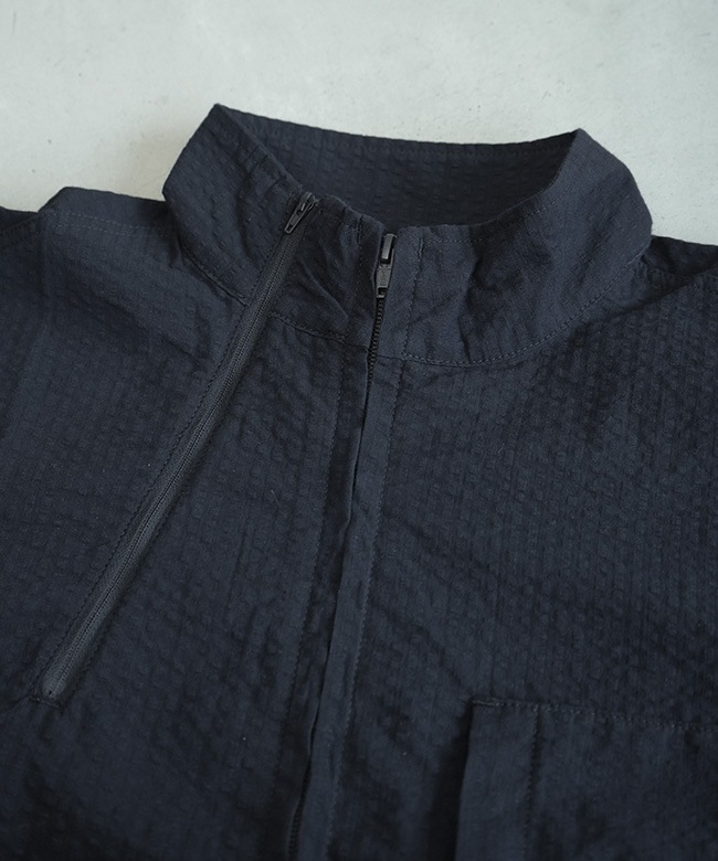 MODMNT(モドメント) STAND COLLAR ZIP SHIRT スタンドカラージップ