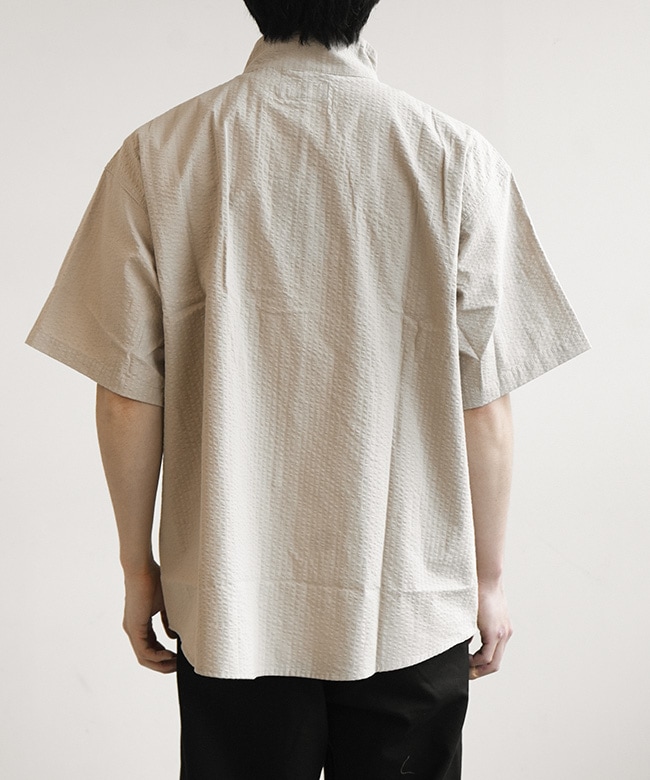 シャツ/ブラウス(半袖/袖なし) idem Stand Collar Sleeve Shirt m2610-1j023f-01.jpg