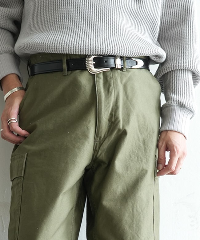 TORY LEATHER(トリ―レザー) WESTERN STYLE BELTS 3 PIECE SILVER