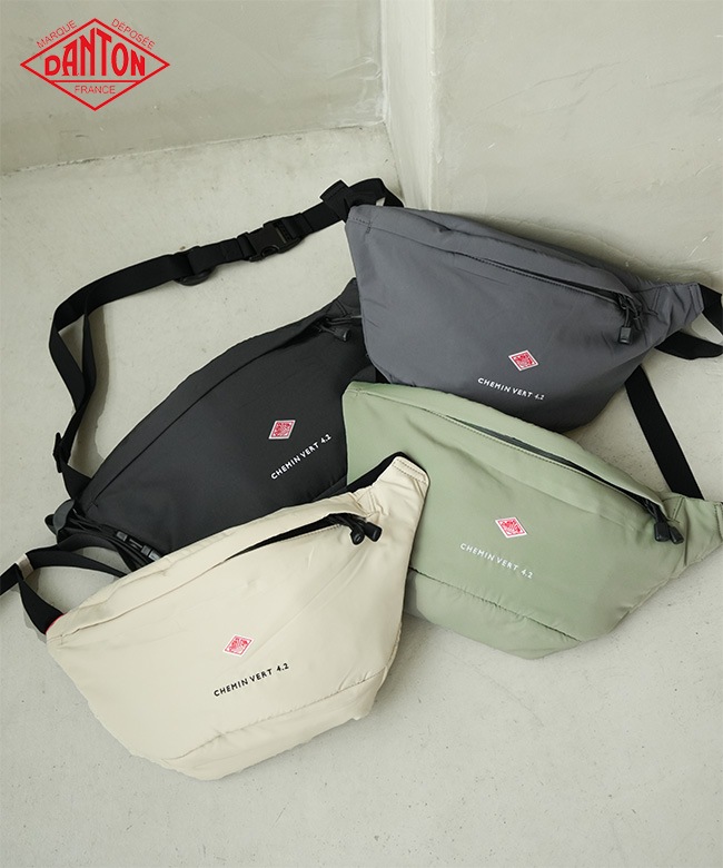 DANTON CHEMIN VERT 4.2 ボディバッグ ブラック ◇DANTON(ダントン)CHEMIN VERT 4.2 シュマンベール 4.2 ボディバッグ