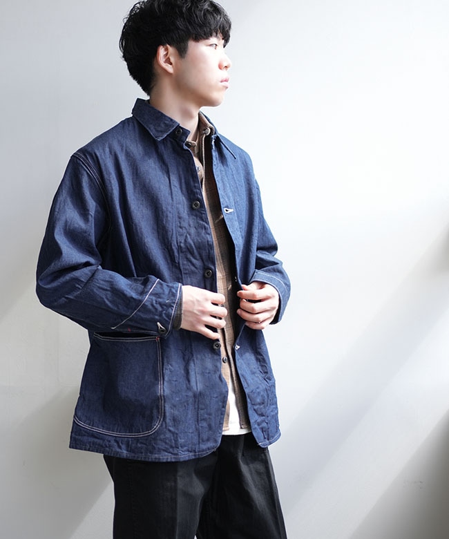 オアスロウORSLOW インディゴデニム カバーオール サイズ2 orSlow(オアスロウ) WWII SIMPLIFIED DENIM COVERALL WWIIシンプリ