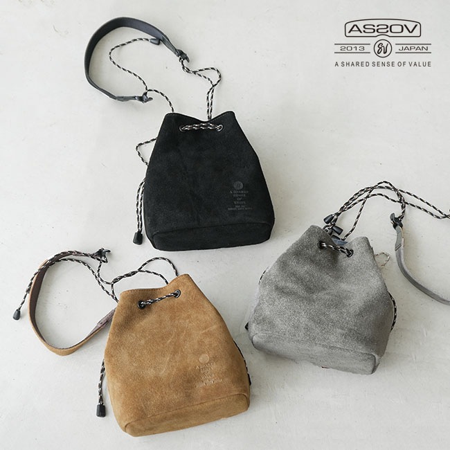 091757]AS2OV(アッソブ) ミニ巾着/ショルダー/ポーチ/バッグ/かばん