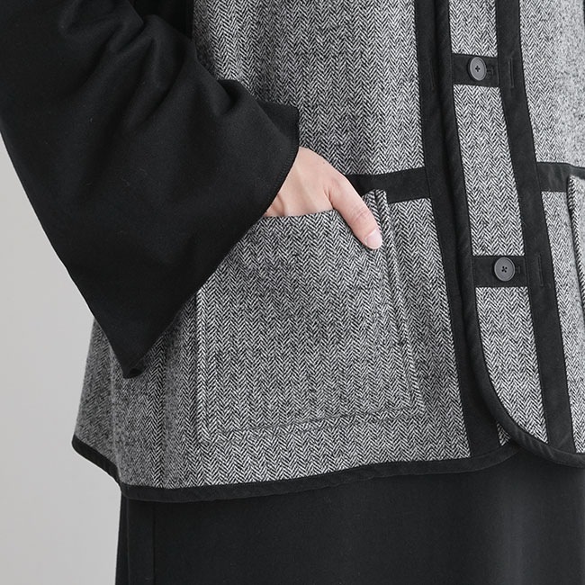 RB-FR1603VT]FIRMUM(フィルマム) オージーラムウールツィードベスト