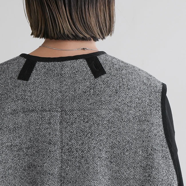 RB-FR1603VT]FIRMUM(フィルマム) オージーラムウールツィードベスト