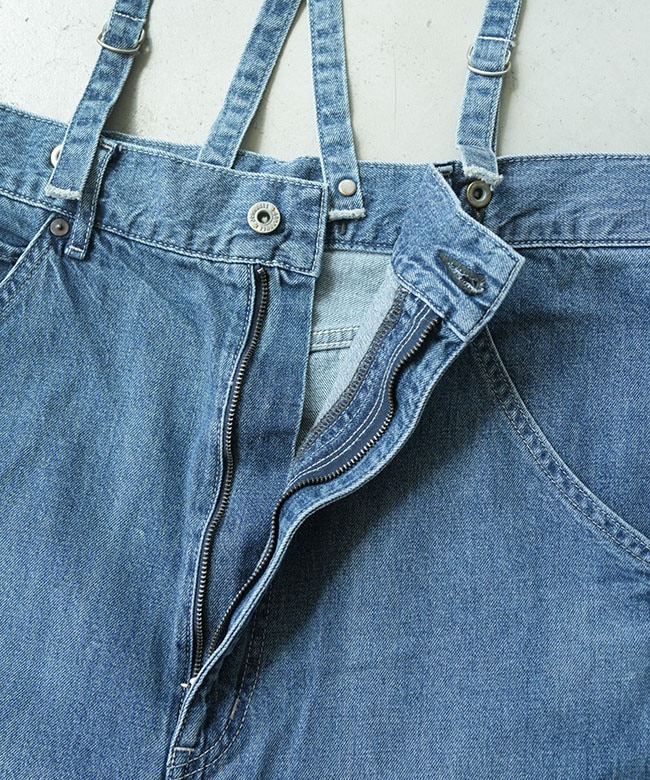 JOHNBULL(ジョンブル) デニムエンジニアサスペンダーパンツ レディース
