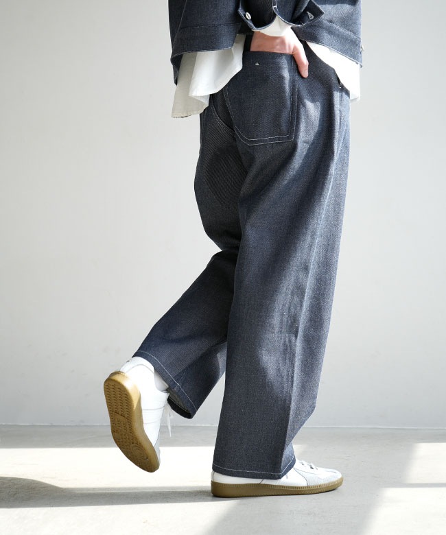 CA-FR0607DM]FIRMUM(フィルマム) FDPWDM / ワイドシルエットデニム